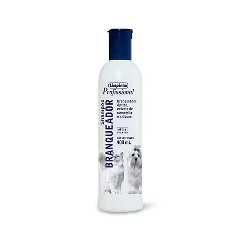 Shampoo Limpinho Profissional Branqueador para Cães e Gatos 400ml