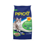 Areia Sanitária Pipicat Classic para Gatos 12kg Kelco