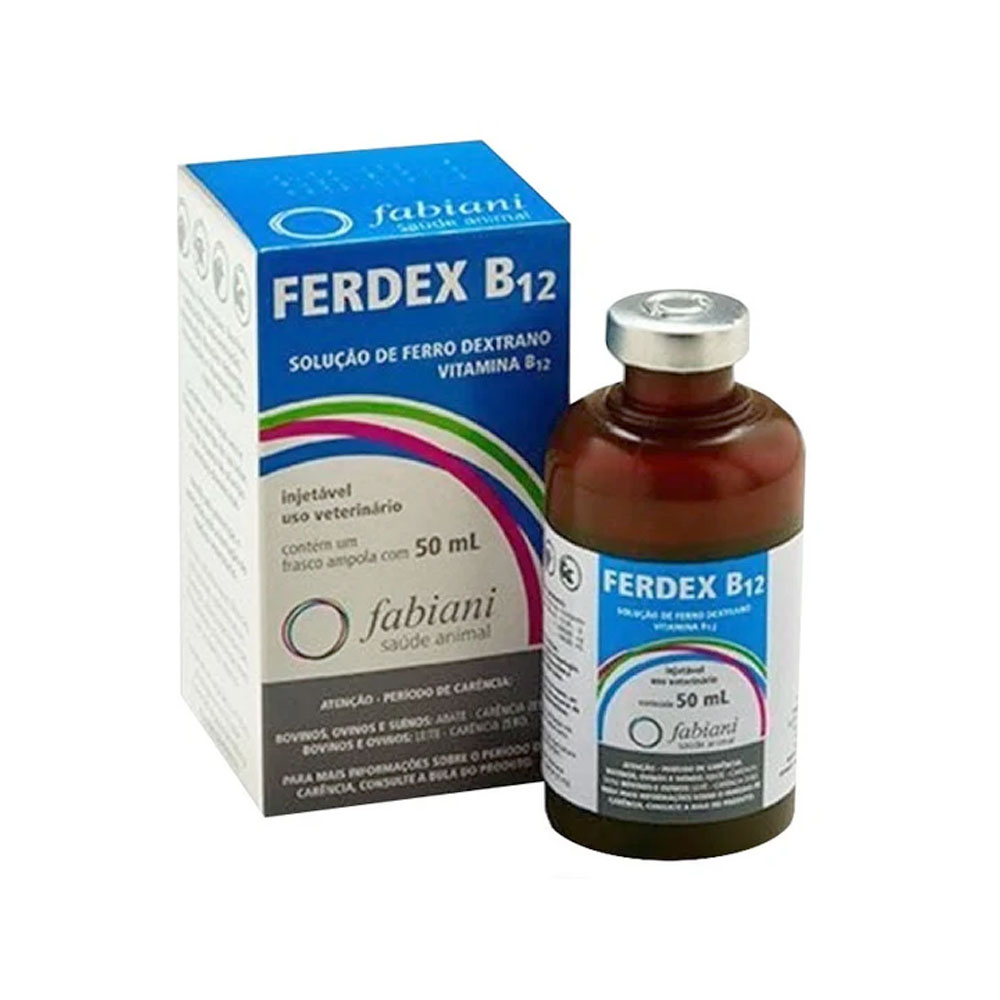 Ferdex B12 Injetável 50ml Fabiani