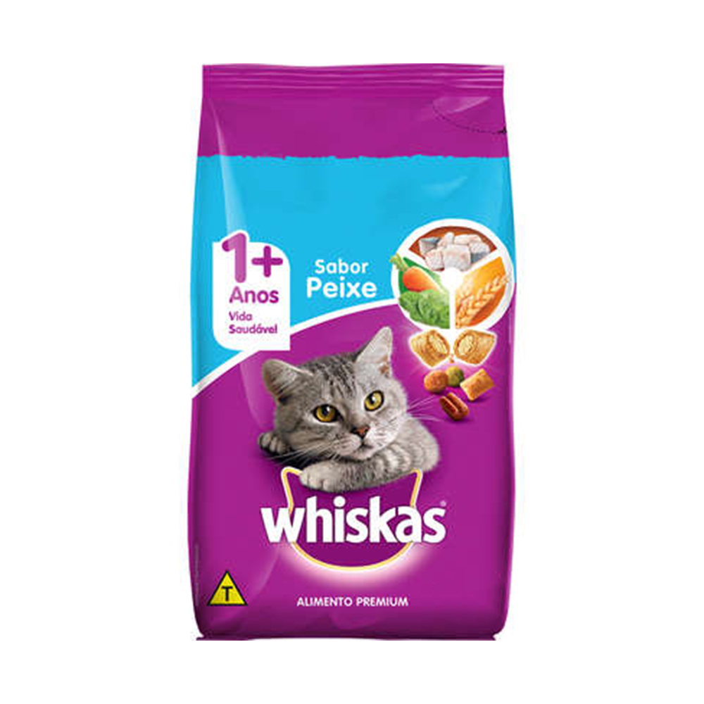 Ração Whiskas para Gatos Adultos Sabor Peixe 10,1kg