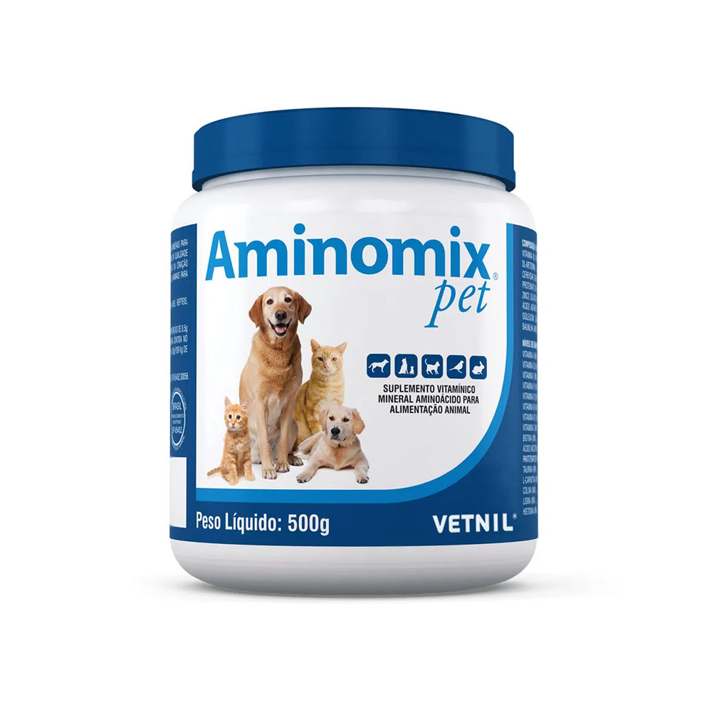 Aminomix Pet 500g para Cães e Gatos Vetnil