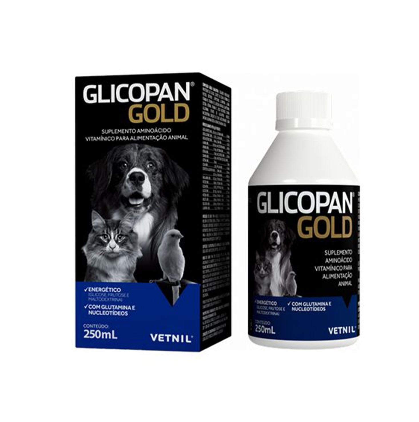 Glicopan Gold 250ml para Cães e Gatos Vetnil