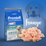 Ração Premier Raças Específicas para Cães Filhotes Labrador Sabor Frango 12kg