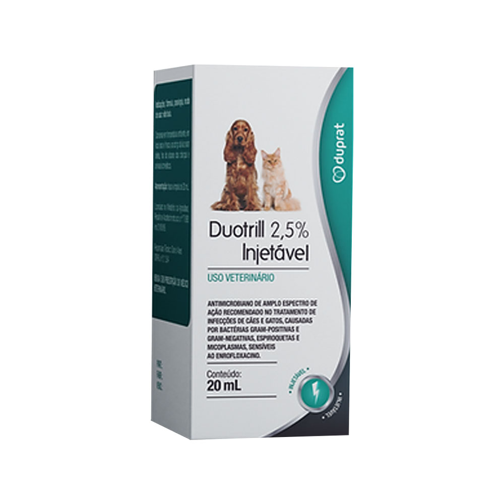 Duotrill 2,5% Injetável 20ml para Cães e Gatos Duprat