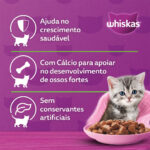 Ração Úmida Whiskas para Gatos Filhotes Sabor Frango ao Molho 85g