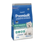 Ração Premier Ambientes Internos para Cães Adultos de Raças Pequenas Sabor Frango e Salmão 2,5kg