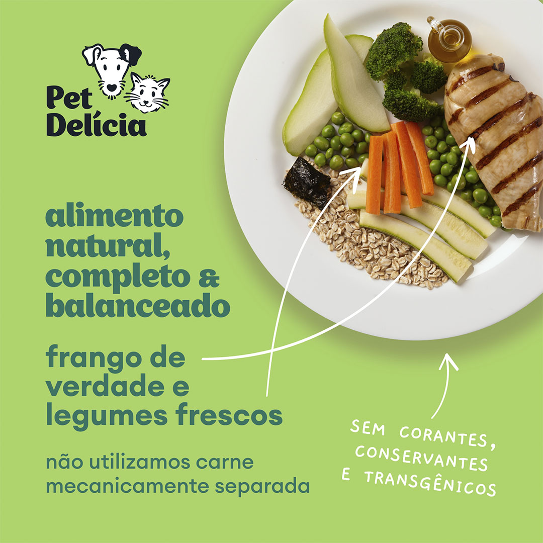 Ração Pet Delícia Lata para Gatos Maravilha de Frango 320g