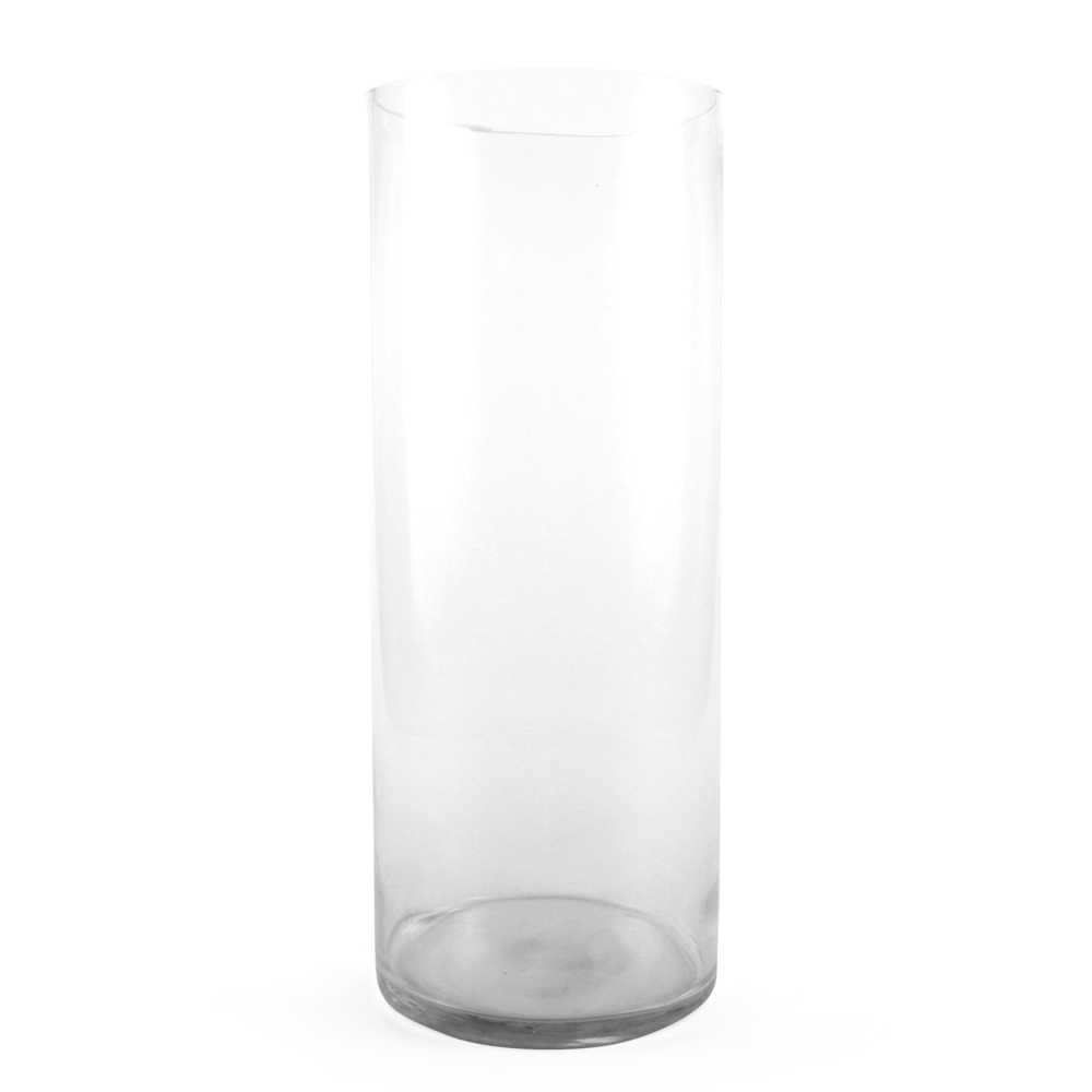 Vaso de Vidro Cilíndrico 20x50cm GR210405 Casa Ok