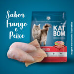 Ração Katbom para Gatos Castrados Sabor Frango e Peixe 10,1Kg