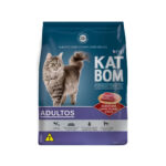 Ração Katbom para Gatos Adultos Sabor Carne, Frango e Peixe 10,1Kg