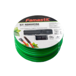 Kit Mangueira Lisa para Jardim 15m Verde Famastil