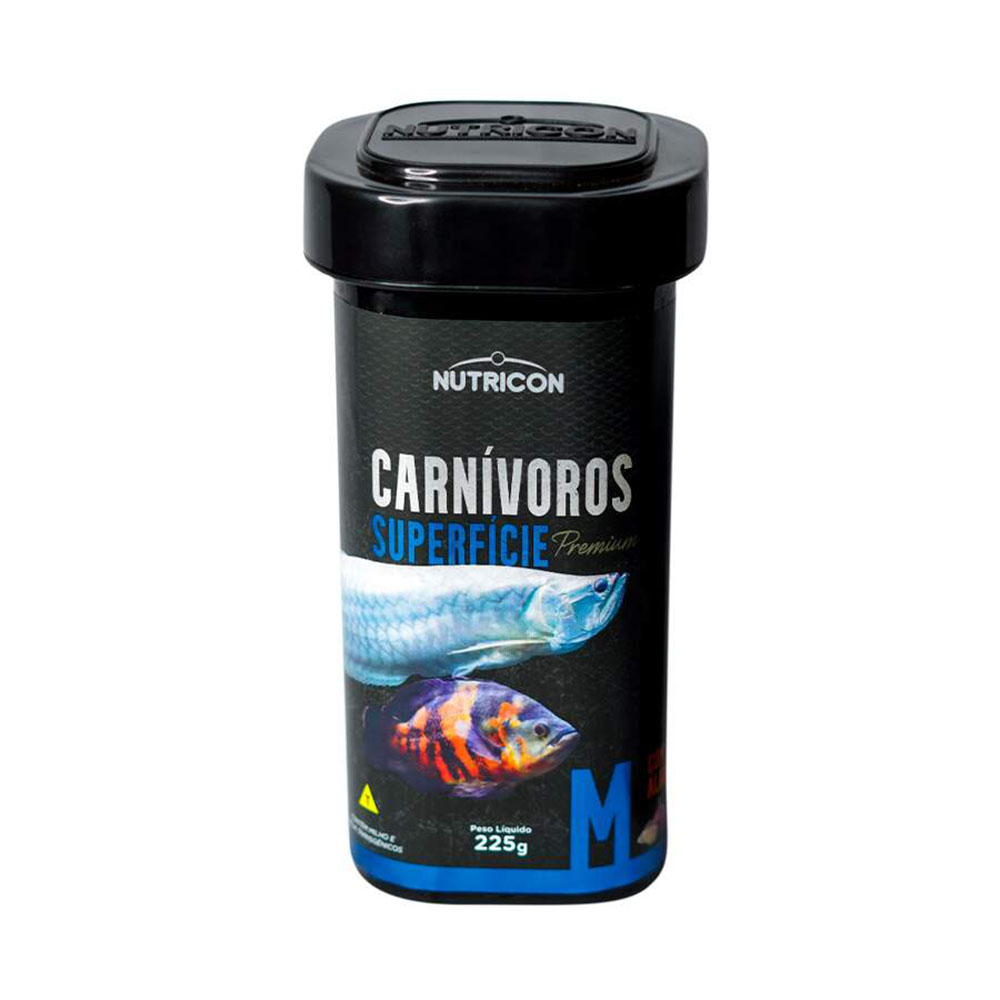 Ração Nutricon para Peixes Carnívoros Superfície M 225g