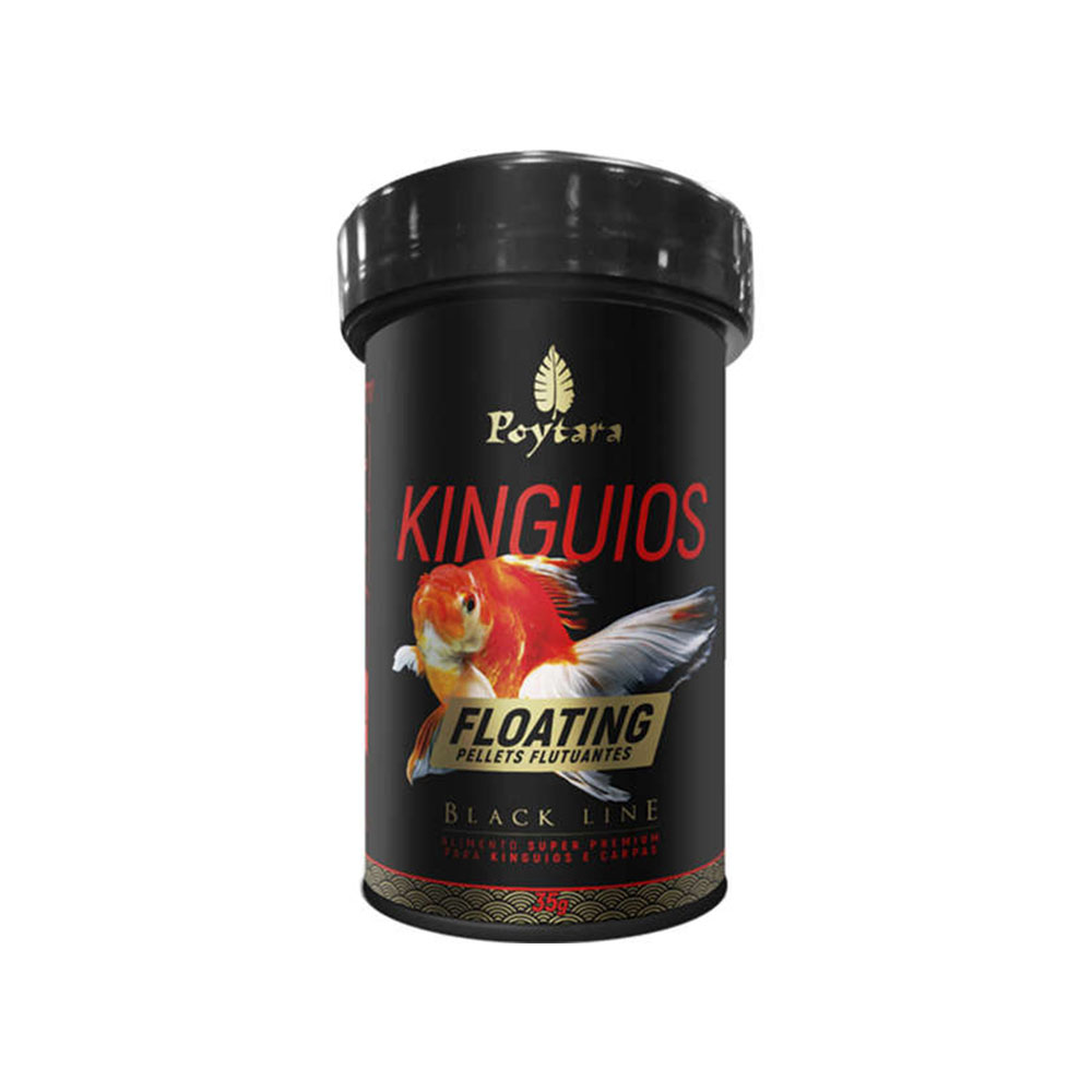 Ração para Peixes Black Line Floating Kinguio 35g Poytara