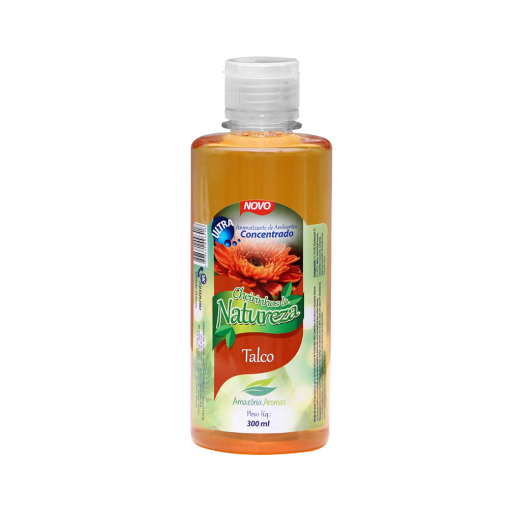 Aromatizante de Ambientes Concentrado Cheirinhos da Natureza Talco 300ml Amazônia Aromas