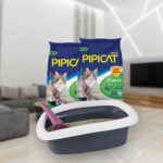 Areia Sanitária Pipicat Classic para Gatos 12kg Kelco