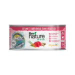 Ração Be Nature Lata Day By Day para Gatos Adultos Sabor Atum e Sardinha com Vegetais 120g Organnact