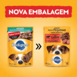 Ração Úmida Pedigree para Cães Adultos de Raças Pequenas Sabor Carne ao Molho 100g