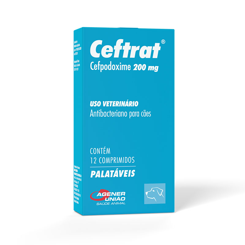 Ceftrat 200mg para Cães 12 Comprimidos Agener