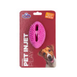 Brinquedo Pet Play Bola de Futebol Americano Rosa Pet Injet