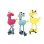 Brinquedo Pelúcia Girafa Colorida para Cães GR215085 Pet Next Cores Variadas (Unidade)