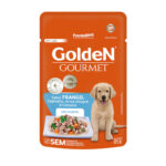 Golden Gourmet para Cães Filhotes Sabor Frango, Espinafre, Arroz Integral e Cenoura 85g