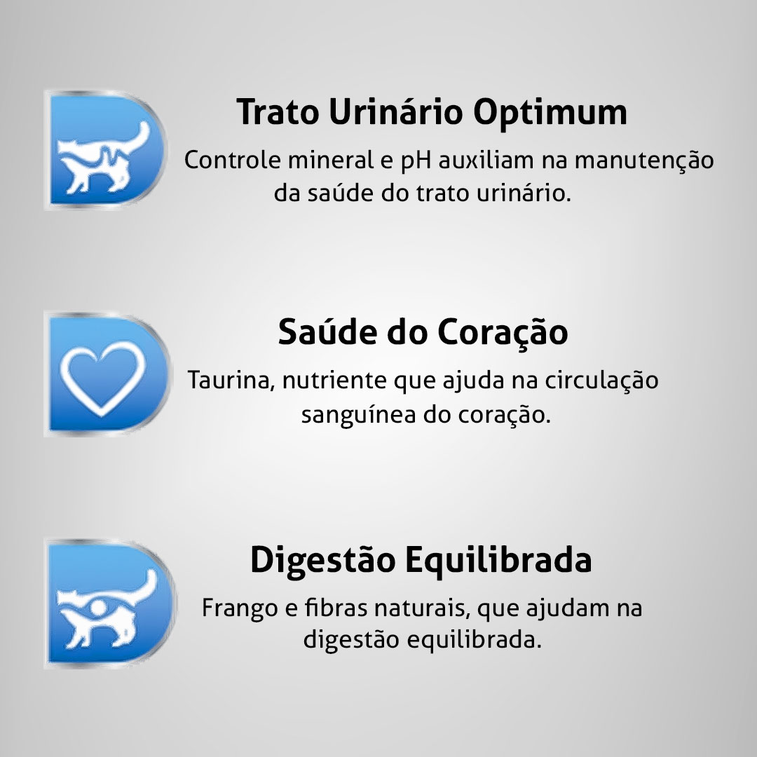 Ração Úmida Optimum para Gatos Castrados Sabor Frango 85g