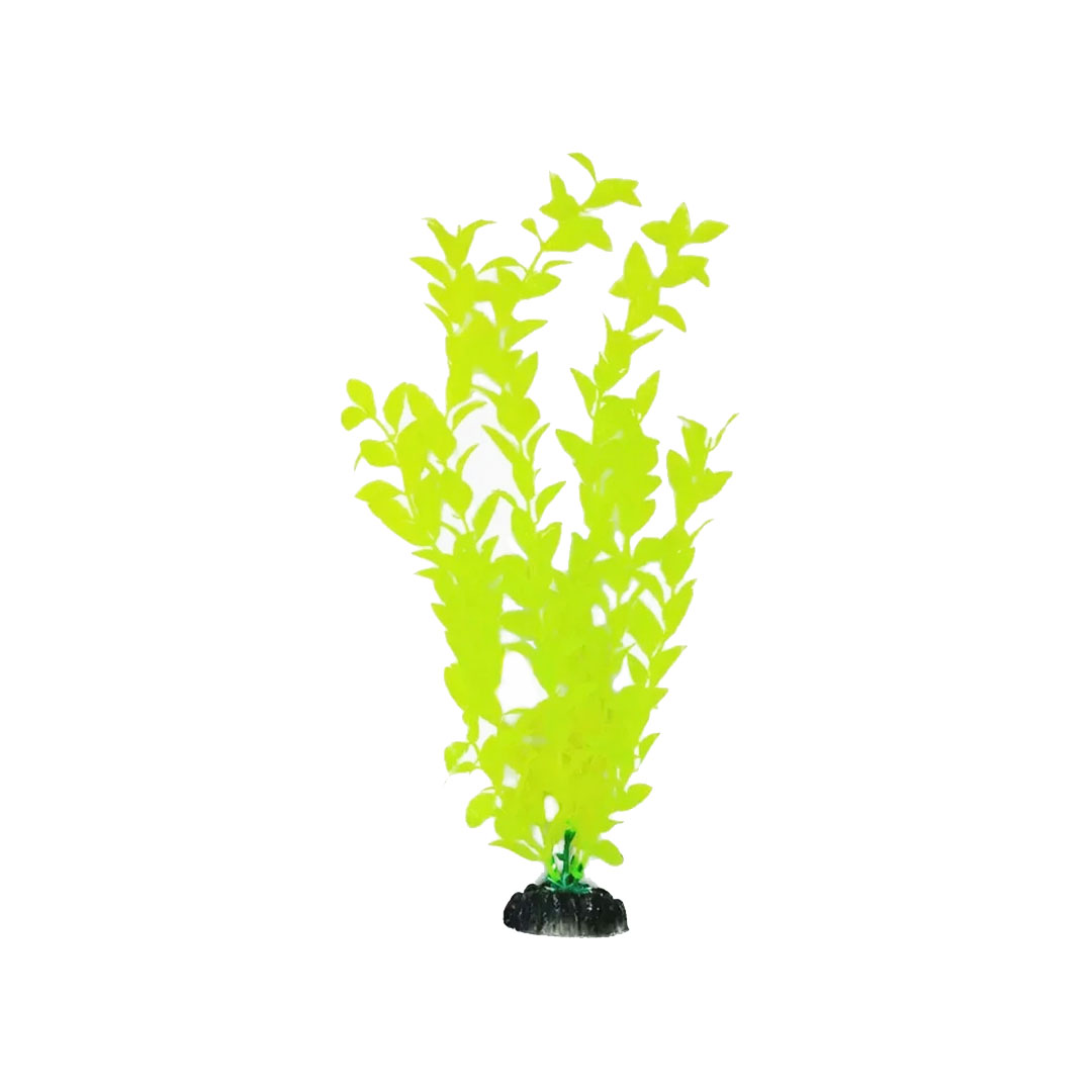 Planta Plástica Amarela 30cm MOD875 para Aquários Soma