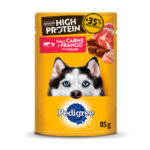 Ração Úmida Pedigree High Protein para Cães Adultos Sabor Carne e Frango 85g