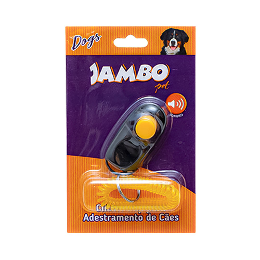 Clicker Pop Preto para Adestramento de Cães Jambo Pet