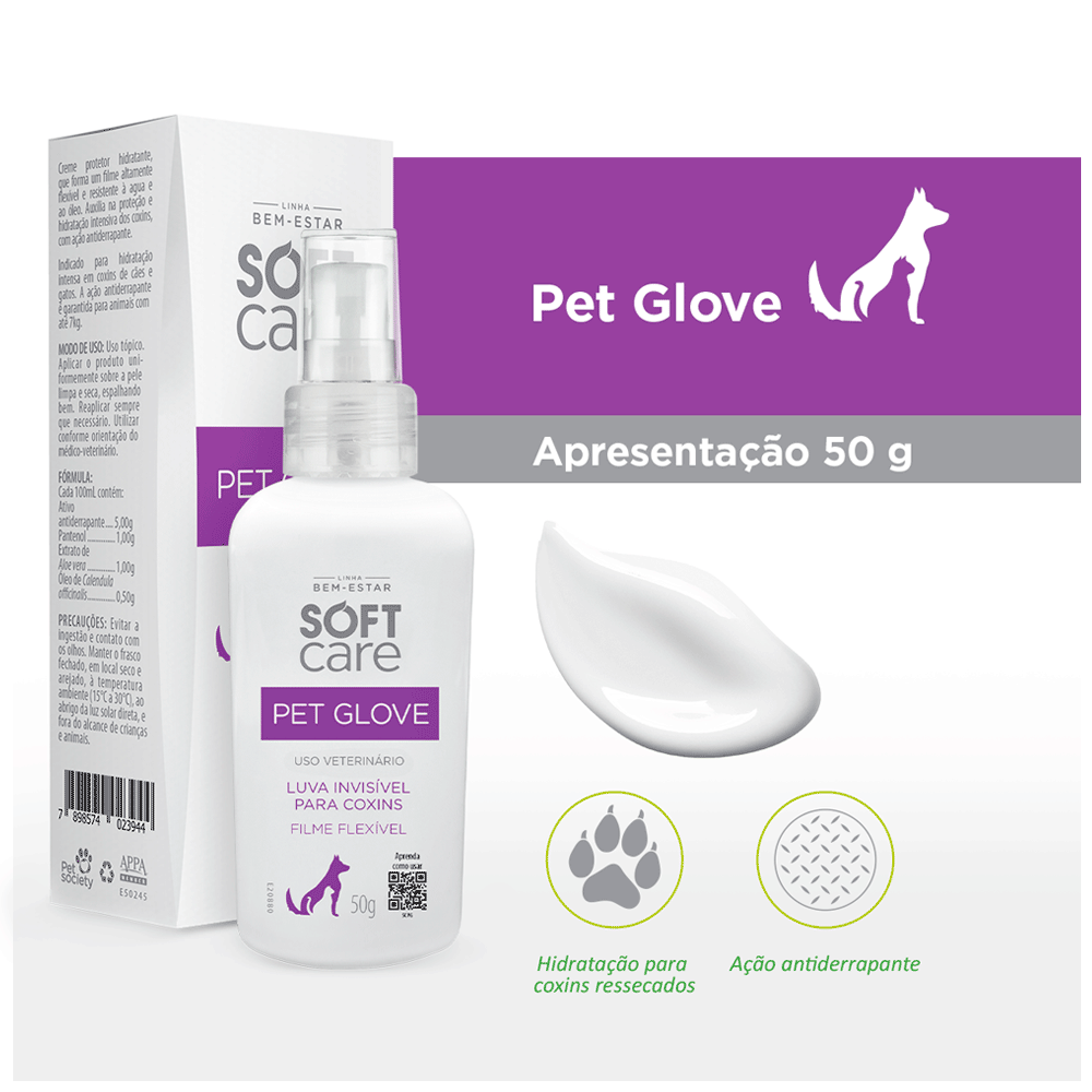 Soft Care Pet Glove para Cães e Gatos 50g