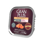 Ração Úmida GranPlus Gourmet Patê para Gatos Adultos Castrados Sabor Salmão 100g