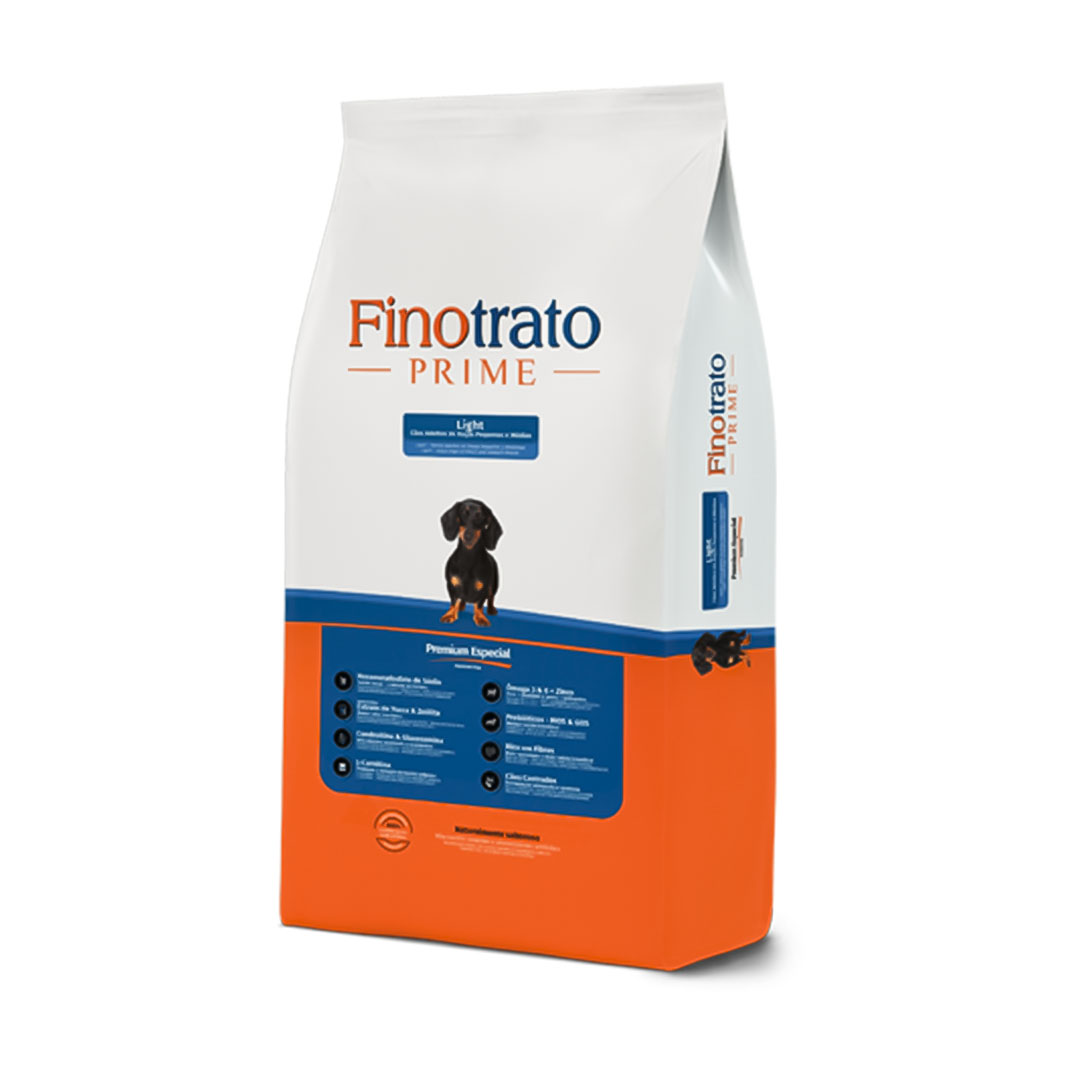 Ração Finotrato Prime Light para Cães Adultos de Raças Pequenas e Médias 15Kg