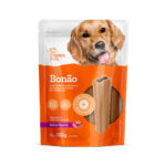 Petisco Papaya Pets Bonão para Cães Adultos de Raças Médias e Grandes Sabor Bacon 325g 5 Unidades