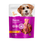 Petisco Papaya Pets para Cães Adultos Sabor Bacon com Queijo 100g