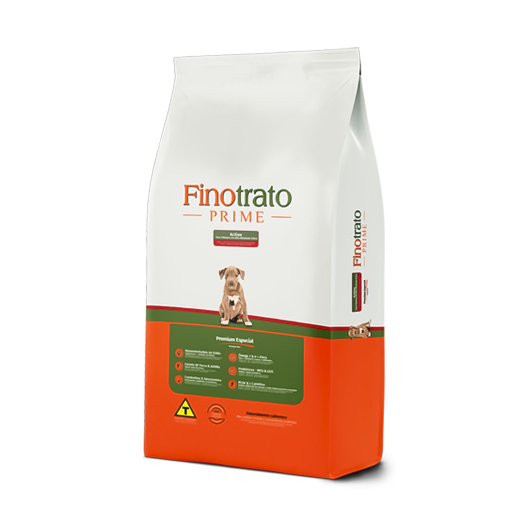 Ração Finotrato Prime Active para Cães Filhotes 15Kg