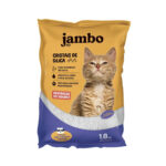 Areia Sanitária Cristais de Sílica para Gatos Jambo Pet 1,8Kg