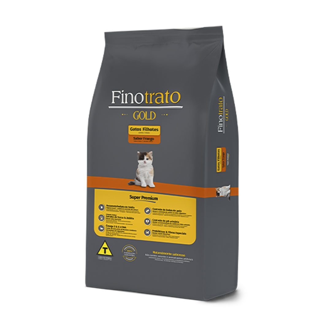 Ração Finotrato Gold para Gatos Filhotes Sabor Frango 1Kg