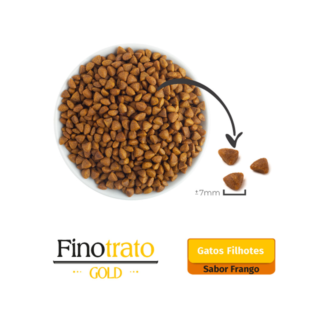 Ração Finotrato Gold para Gatos Filhotes Sabor Frango 1Kg