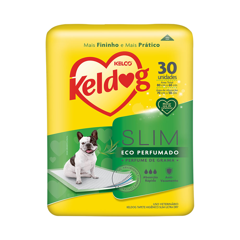 Tapete Higiênico Keldog Eco Perfumado para Cães 30 Unidades