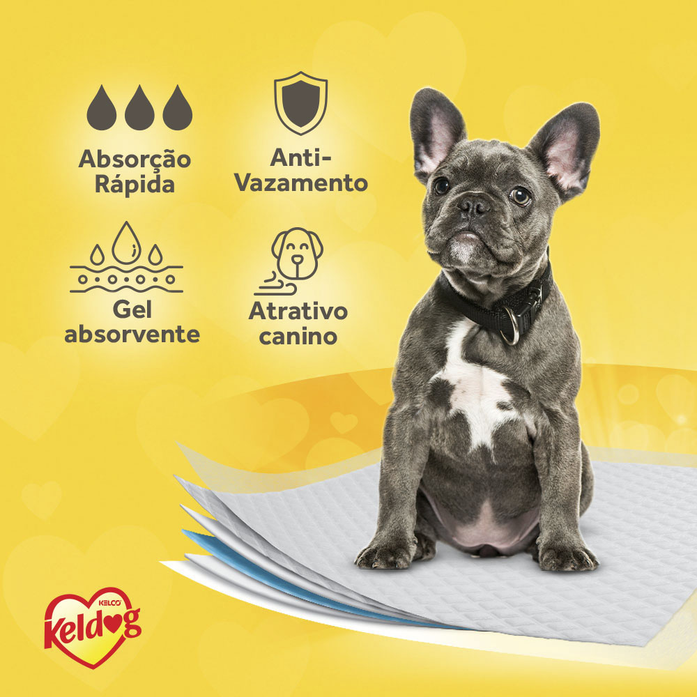 Tapete Higiênico Keldog Eco Perfumado para Cães 30 Unidades