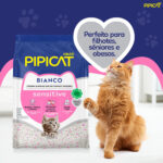 Granulado Sanitário Pipicat Bianco Sensitive para Gatos 1,8Kg