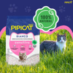 Granulado Sanitário Pipicat Bianco Sensitive para Gatos 1,8Kg