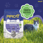 Granulado Sanitário Pipicat Bianco Lavanda para Gatos 1,8Kg