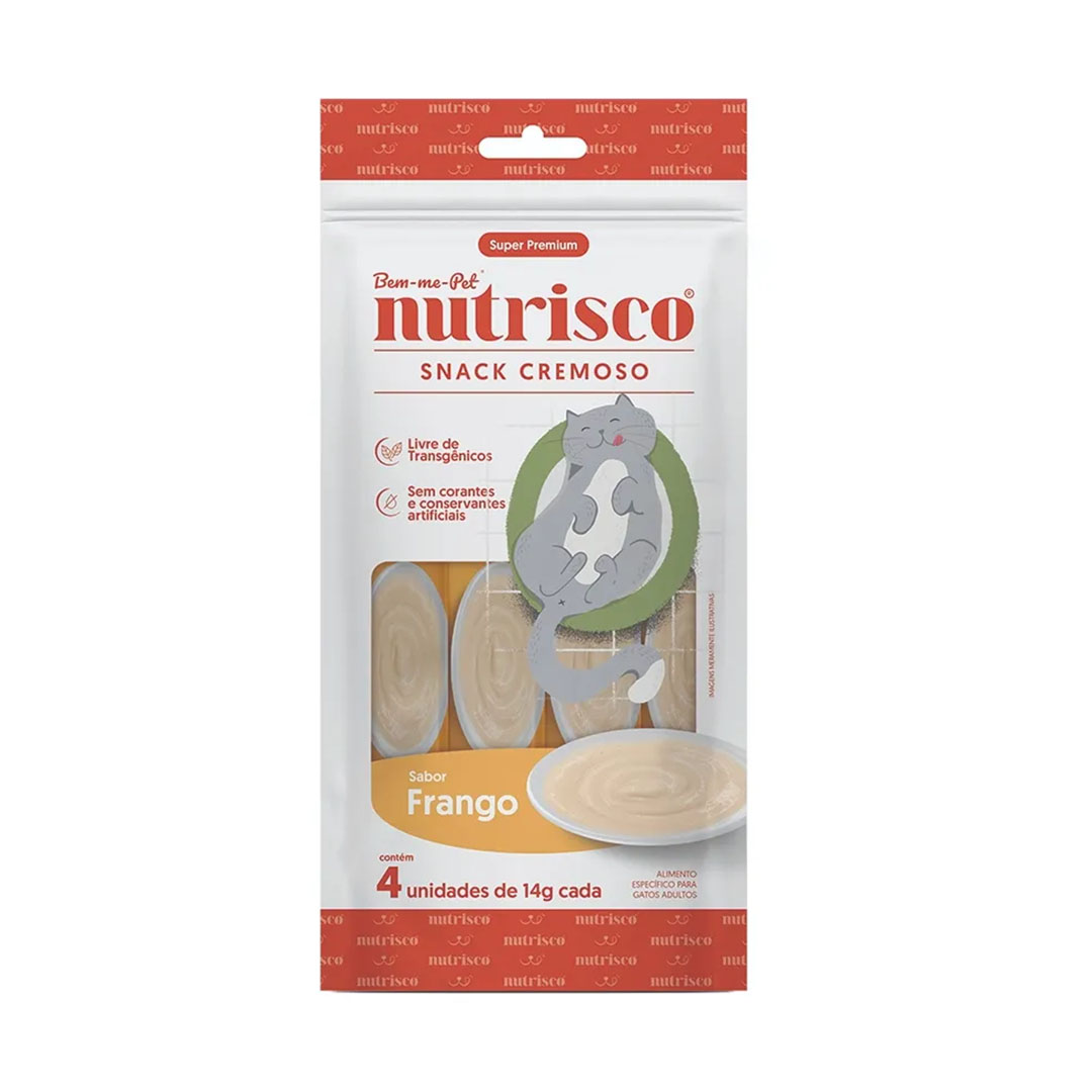 Petisco Snack Nutrisco para Gatos Sabor Frango 56g