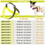 Peitoral Agila Fluo 9 para Cães Amarelo Ferplast