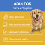 Ração Pedigree para Cães Adultos de Raças Médias e Grandes Sabor Carne e Vegetais 2,7Kg