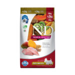 Ração Farmina N&D Tropical Selection para Cães Adultos de Raças Pequenas Sabor Frango, Cereais e Frutas Tropicais 10Kg+2Kg Grátis