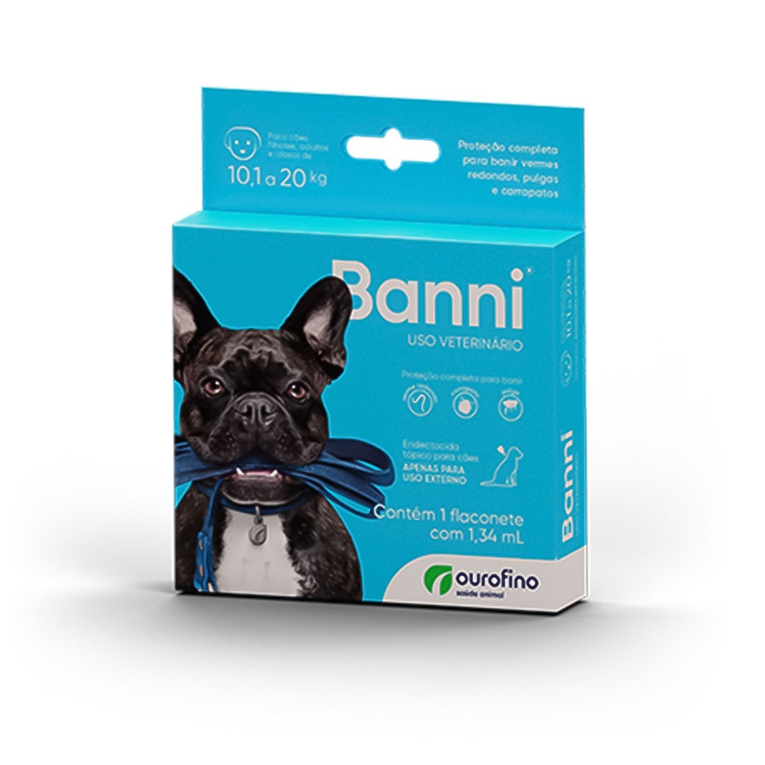 Banni 1,34ml para Cães de 10,1 a 20Kg Ourofino