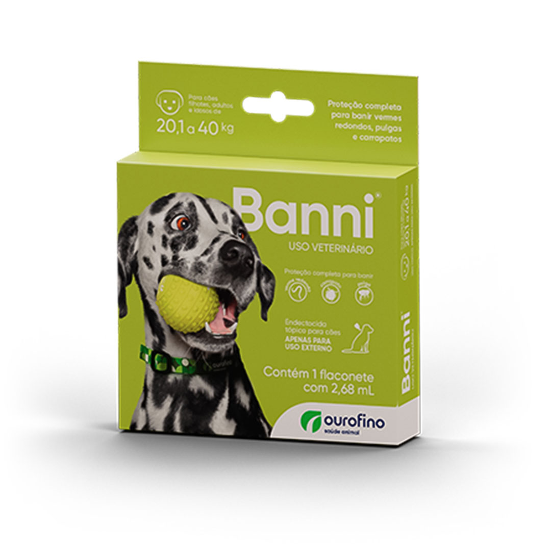 Banni 2,68ml para Cães de 20,1 a 40Kg Ourofino